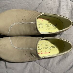 ECCO womens Beige Slip-On Loafers